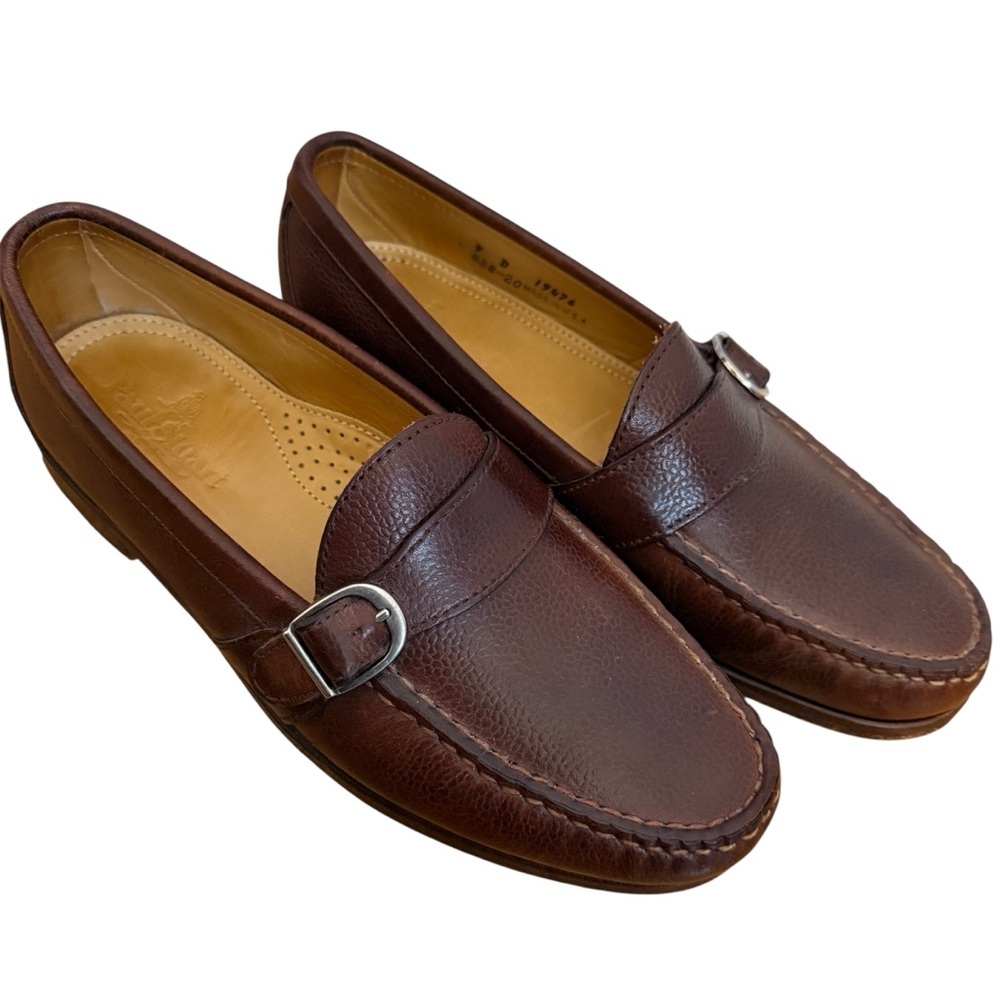 Paul Stuart Men’s Loafers Slip-On Buckle Preppy Leather Shoes Men’s Size 9